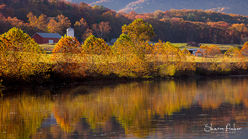Paddling Shenandoah River During Shenandoah Fall Foliage