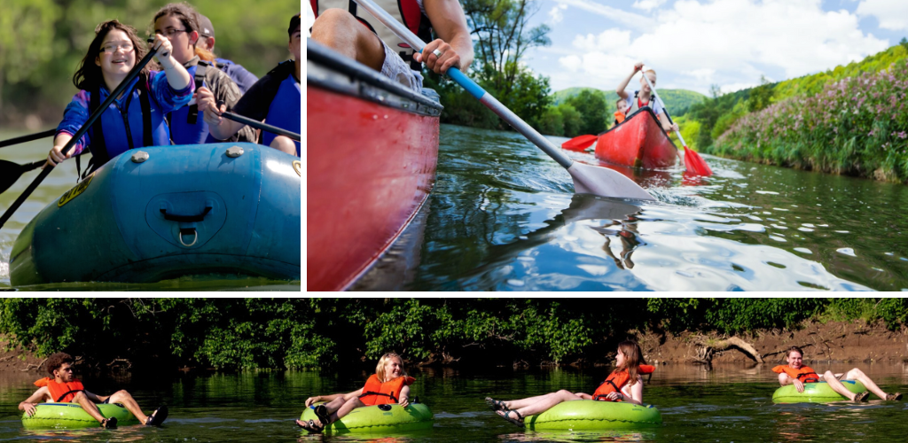 Top 3 Front Royal Adventures and Activities: Shenandoah River collage