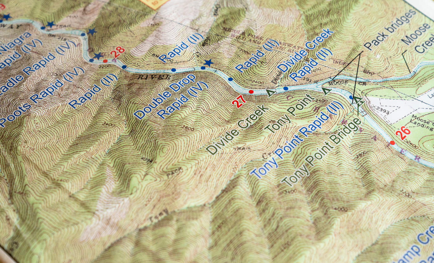 a map of the selway river in northern idaho